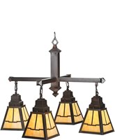  Valley View Mission 4-Light Chandelier Bronze 107066